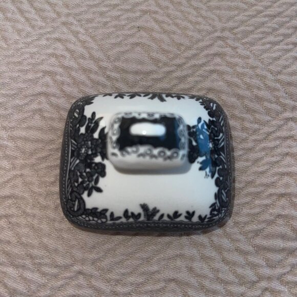 Johnson Brothers Asiatic Pheasant Black Creamer And Sugar Set - Picture 4 of 12